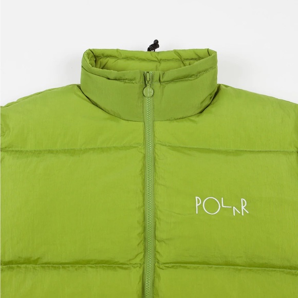 Polar Skate Co. Pocket Puffer Jacket // Parrot Green - Picture 4 of 16